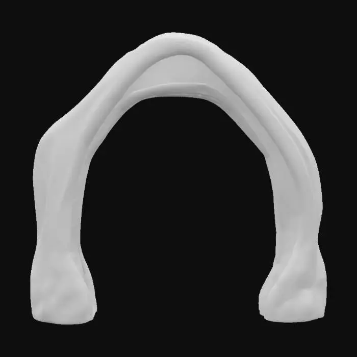 3D model for catenary arch by Gaudi, designed using catenary arches. combine zaha hadid and gaudi, Hằng Nga Guesthouse, Arch, #arch#, arch only