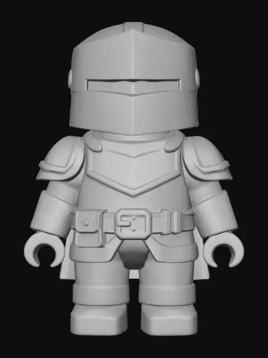 3D model for Knight Minifigure