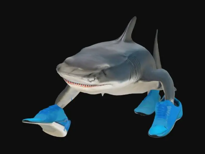3D model for Shark Sneaker Stroll
