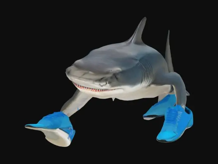 3D model for Shark Sneaker Stroll