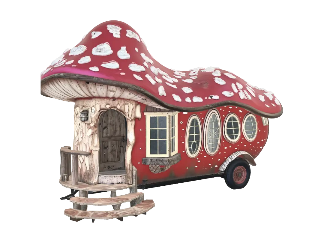 Mushroom Carawan - Fungal 3D model, vytvořený pomocí AI