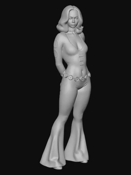 3D model for Cream Space-Age Bodysuit