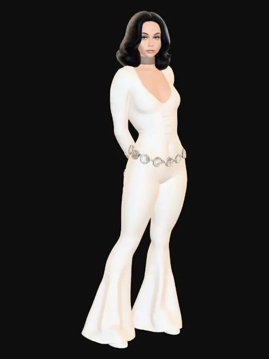 3D model for Cream Space-Age Bodysuit