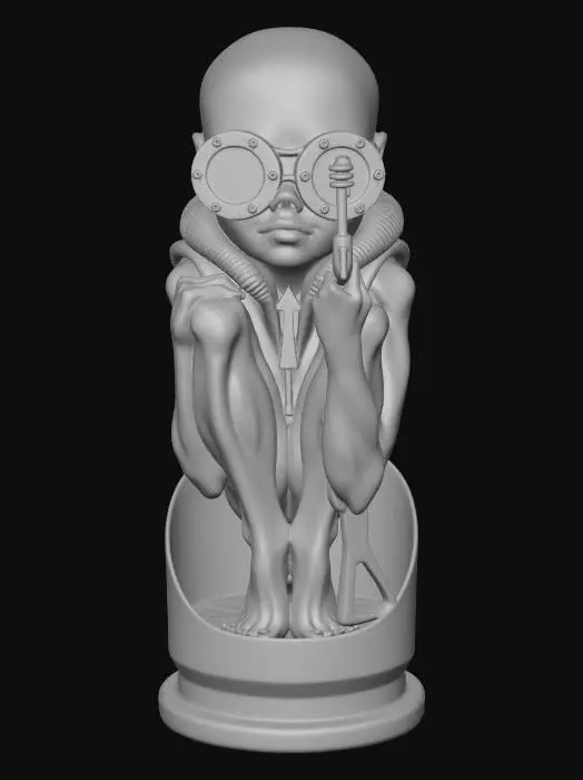 3D model for Steampunk Sentinel