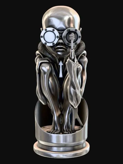 3D model for Steampunk Sentinel