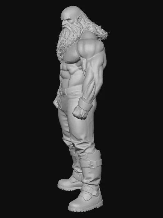 3D model for Thunder Warrior