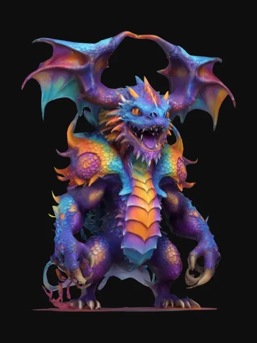 3D model for Chromatic Wyrm