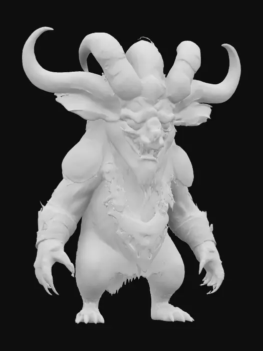 3D model for Horned Guardian