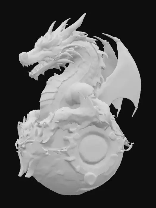 3D model for Eternal Flame Dragon