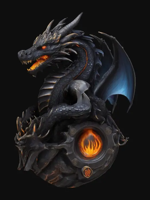 3D model for Eternal Flame Dragon