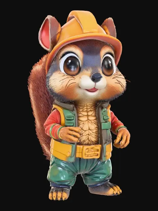3D model for Builder Squirrel