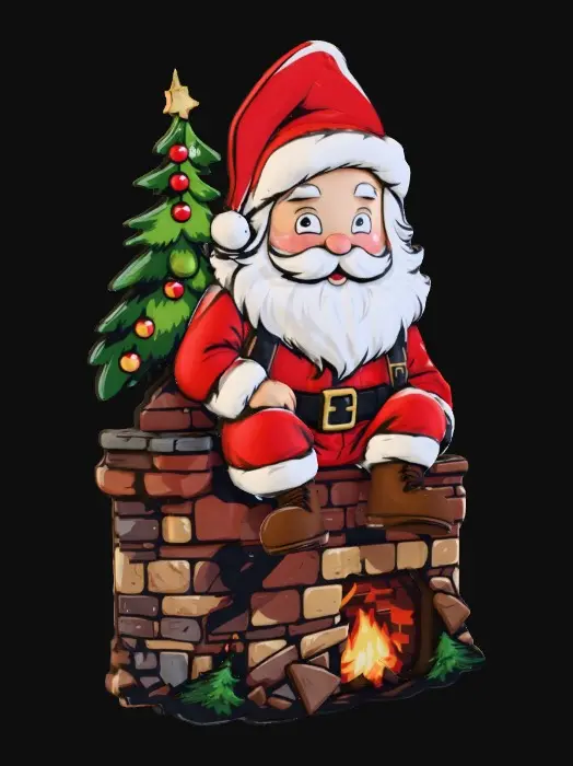 3D model for Santa on the Chimney