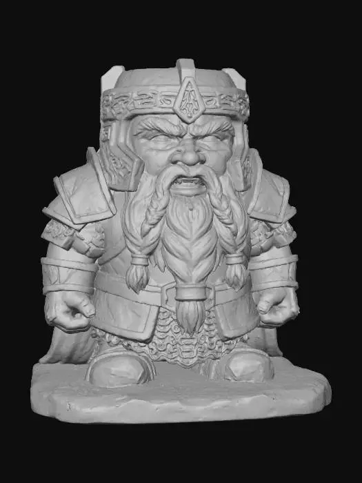 3D model for Eine in Clay grob modellierter Zweg aus Herr der Ringe  gothic  Skulptur als Kerzenhalter für den Tisch wie in Terminator. Ohne Kerze.