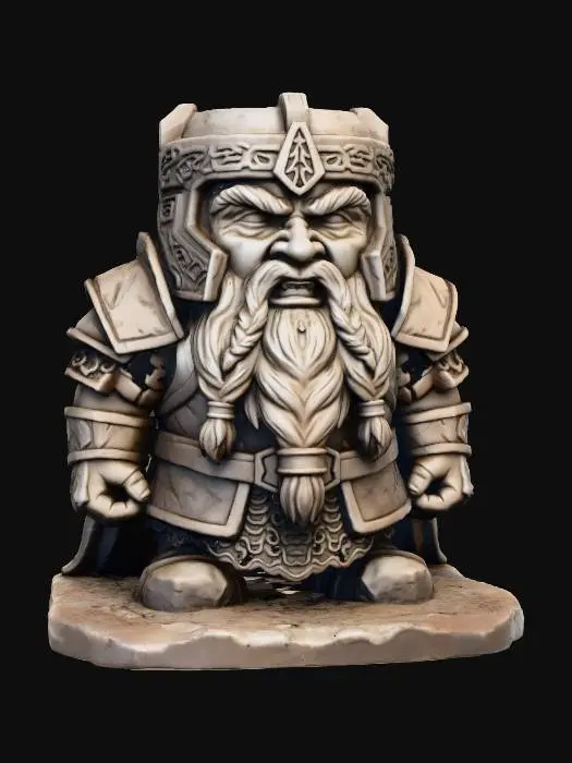 3D model for Eine in Clay grob modellierter Zweg aus Herr der Ringe  gothic  Skulptur als Kerzenhalter für den Tisch wie in Terminator. Ohne Kerze.