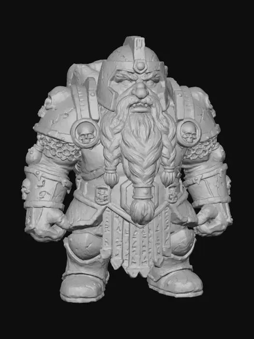 3D model for Eine in Clay grob modellierter Zweg aus Herr der Ringe  gothic  Skulptur als Kerzenhalter für den Tisch wie in Terminator. Ohne Kerze.