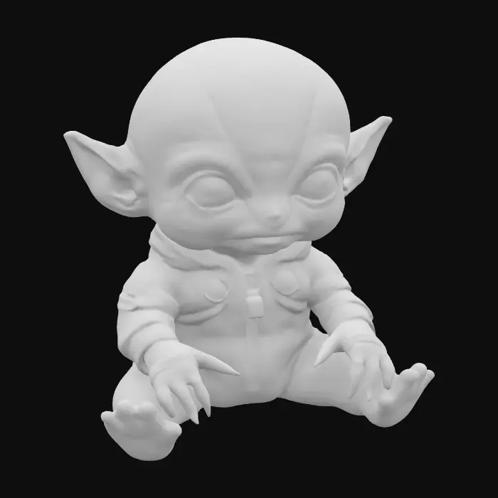 3D model for Alien Baby