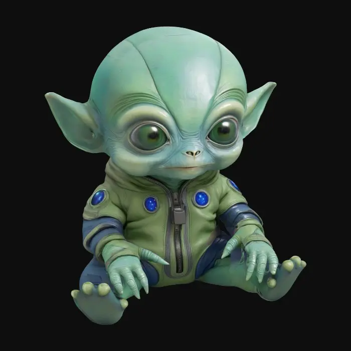 3D model for Alien Baby