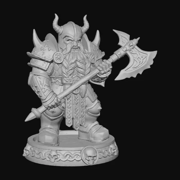 3D model for Eine in Clay grob modellierter Zweg aus Herr der Ringe  gothic  Skulptur als Kerzenhalter für den Tisch wie in Terminator. Ohne Kerze.