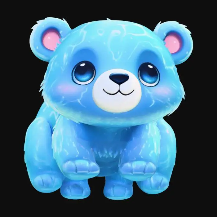 3D model for Azure Ripple Bear