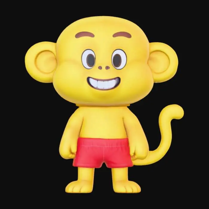3D model for Monkey Buddy