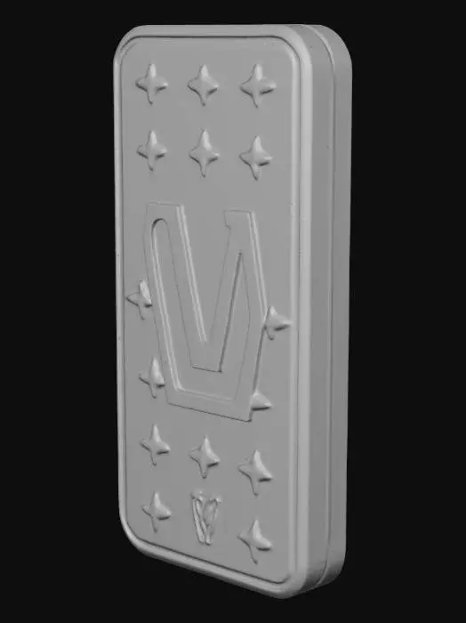 3D model for Futuristic Golden Bar Brick 1kg Ultra Limited Edition x LV