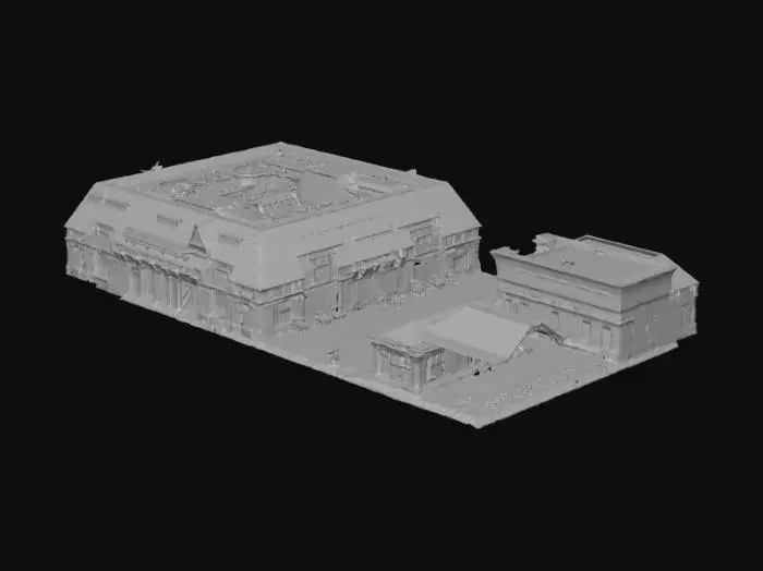 3D model for Flooded Street Aerial View
