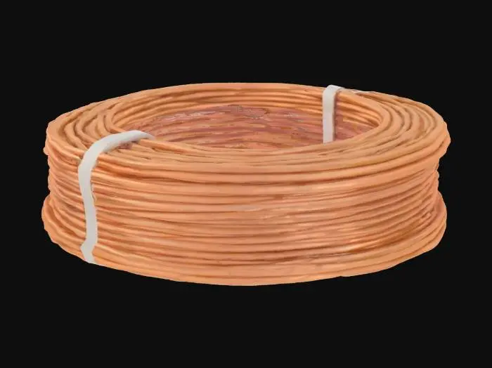 3D model for Coiled Copper Wire
