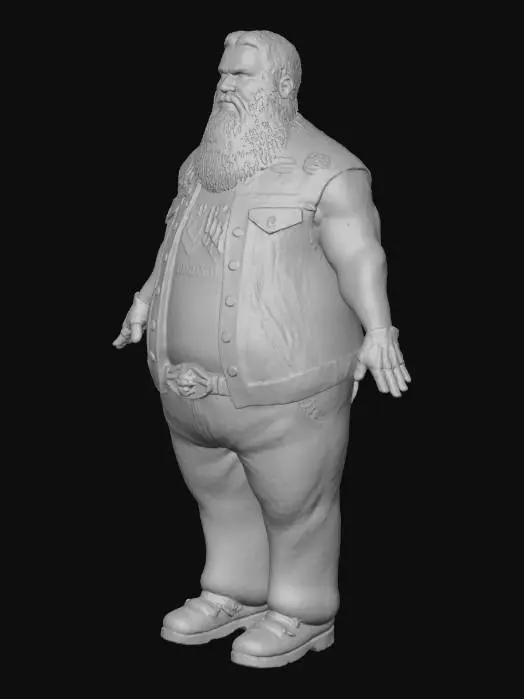 3D model for Biker Figure