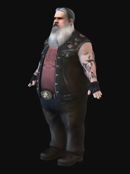 3D model for Biker Figure