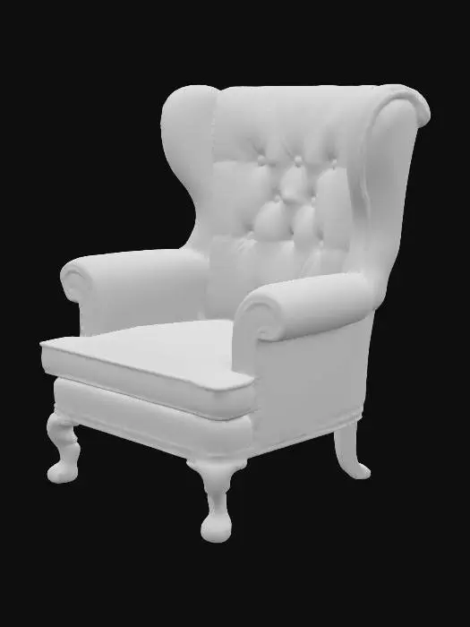 3D model for Bana tek kişilik vintage bir koltuk tasarlamısın?