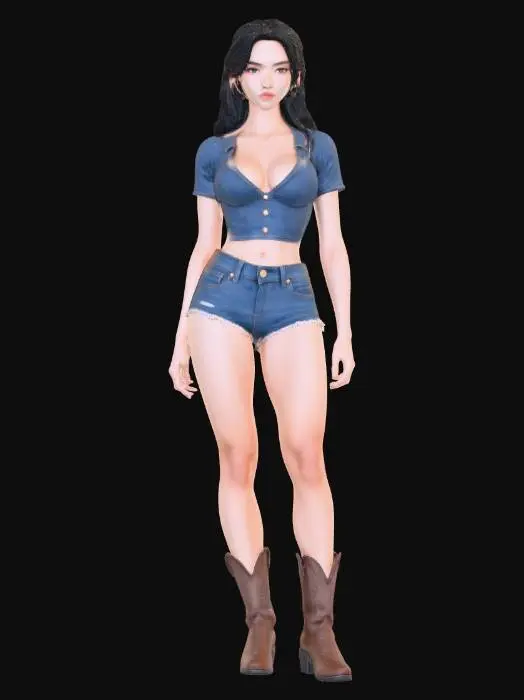3D model for Cowgirl Chic
