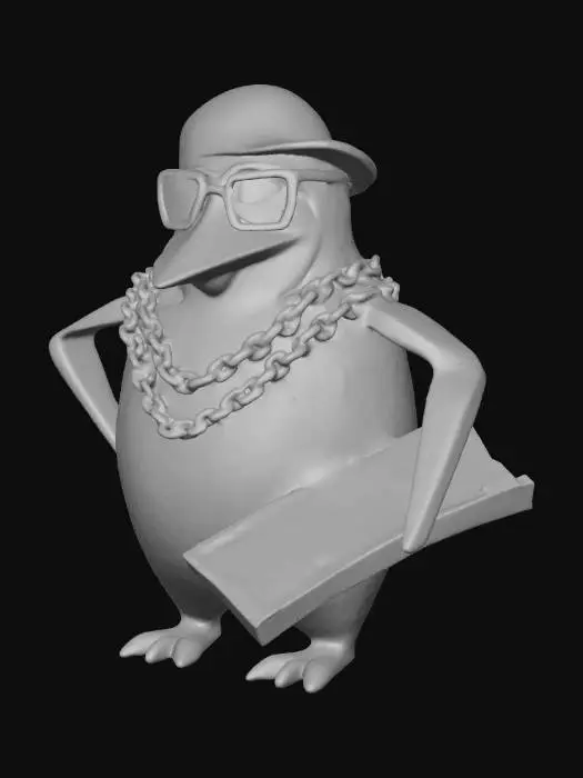 3D model for Cool Penguin Bling