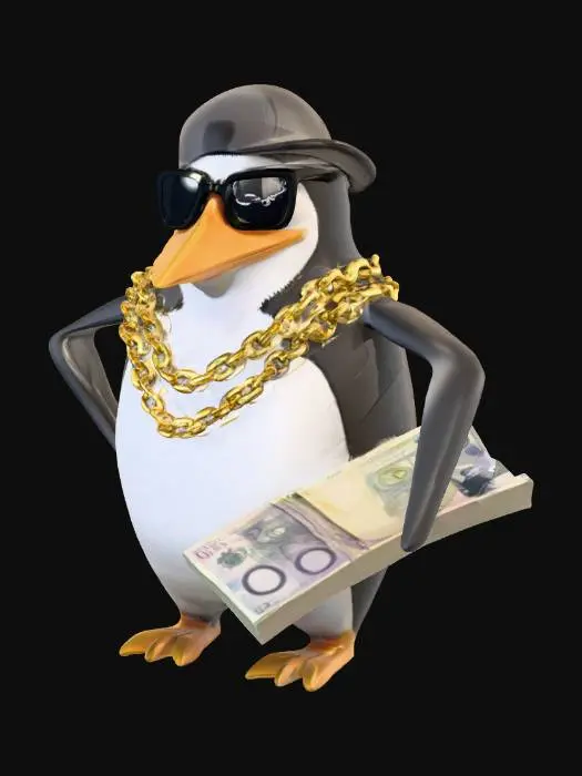 3D model for Cool Penguin Bling