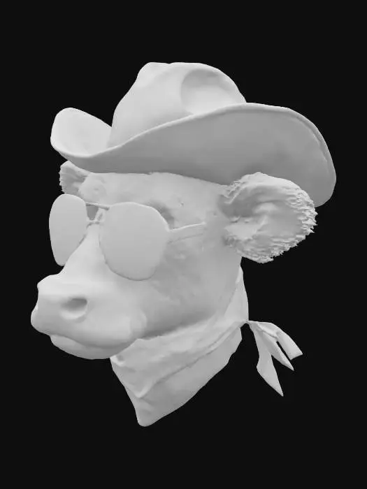 3D model for Cowboy Moo