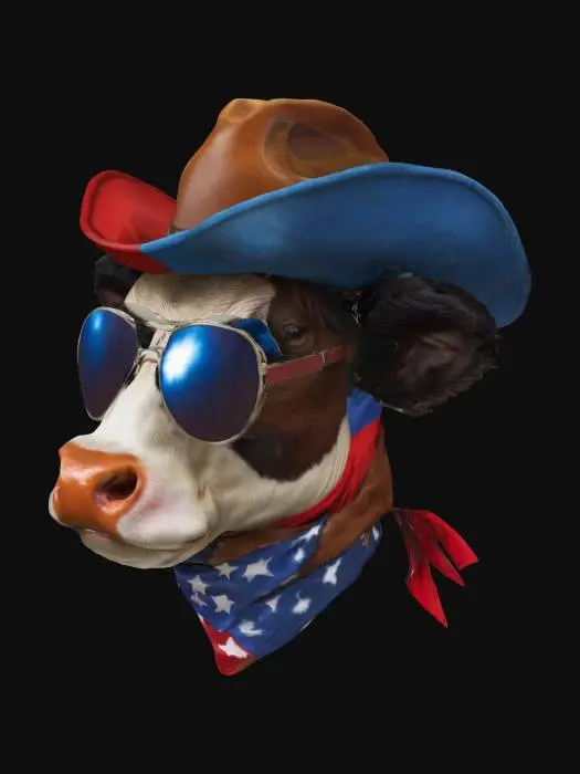 3D model for Cowboy Moo