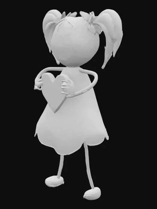 3D model for Heartfelt Joy, #SketchTo3D#
