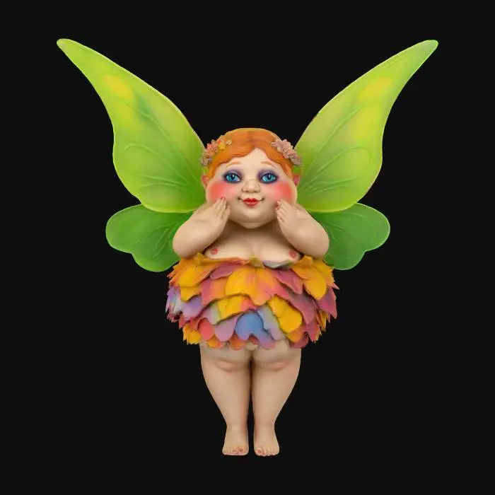 3D model for #fairy#, fat fairy