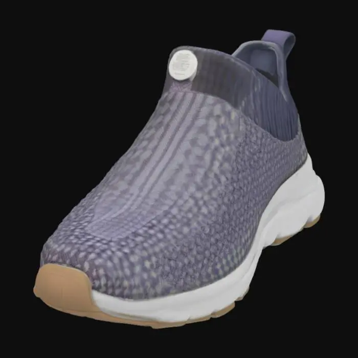 3D model for triko malzemeden yapılmış tek parça ayakkabı sayası.Desenli olsun.Desen Şekli düzgün ve sabit olmalı.aşırı minik kare kare desenli olsun karelerin dış kısımları kabartılı olsun böylelikle sayaya 3d bir görünüm katar.Bilek kısımları lastikli olsun giymesi rahat olur.Ayakkabının tamayak üstü kısmında yuvarlak kauçuk etiket olacak.