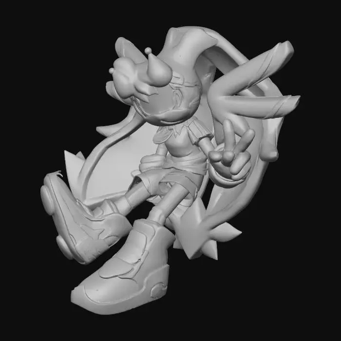 3D model for Cream the Rabbit Profile