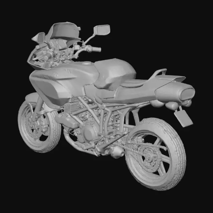 3D model for Red Ducati Adventure