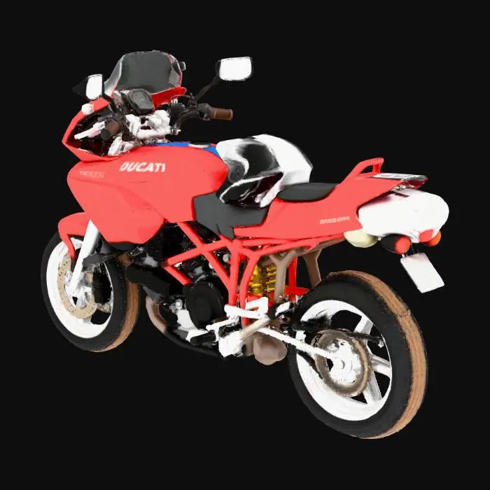 3D model for Red Ducati Adventure