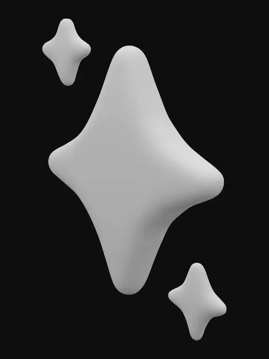 3D model for Sparkling Star Trio