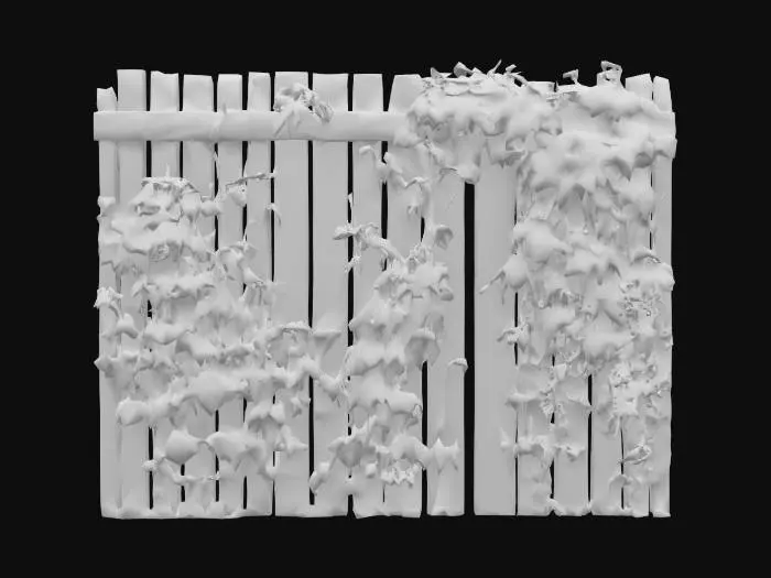 3D model for Trellis with ivy, Game Assets, Highly Detailed, Ultra Realistic,