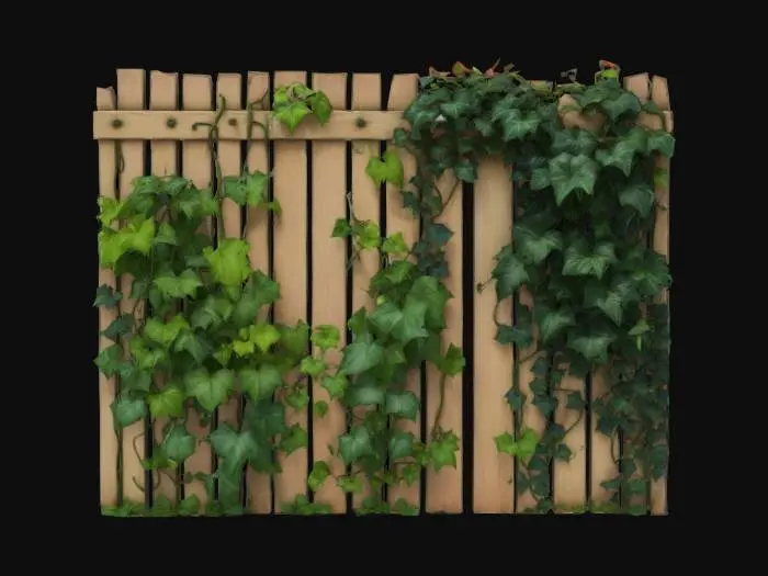 3D model for Trellis with ivy, Game Assets, Highly Detailed, Ultra Realistic,