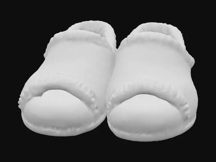 3D model for realistic pair of slippers