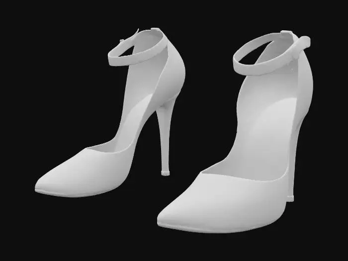 3D model for realistic pair of high heel shoes