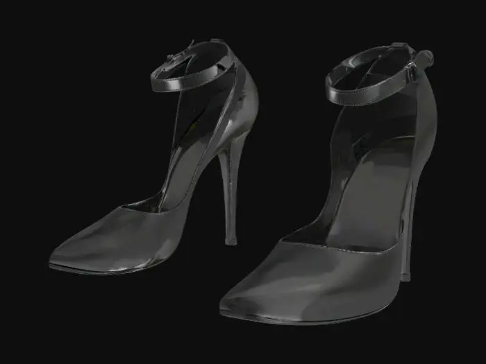3D model for realistic pair of high heel shoes