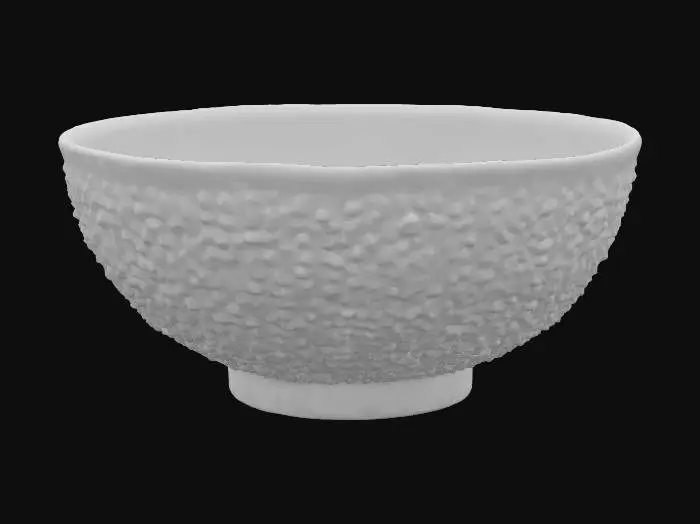 3D model for hobnail bowl