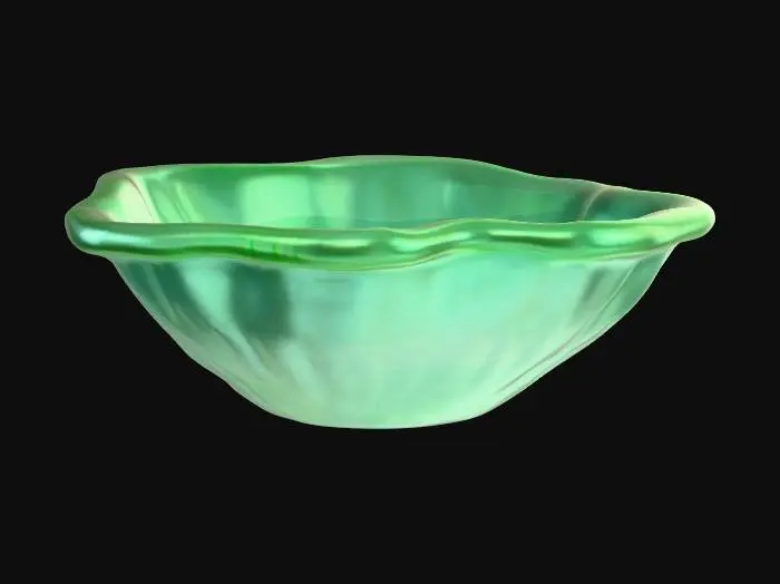 3D model for Uranium Glass dish