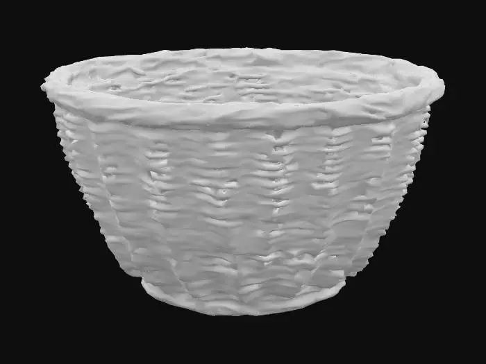 3D model for Wicker basket with or without a lid and in any shape. realistic